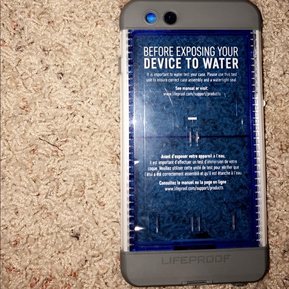 White with clear back iPhone 6 Plus lifeproof case - Picture 3 of 3